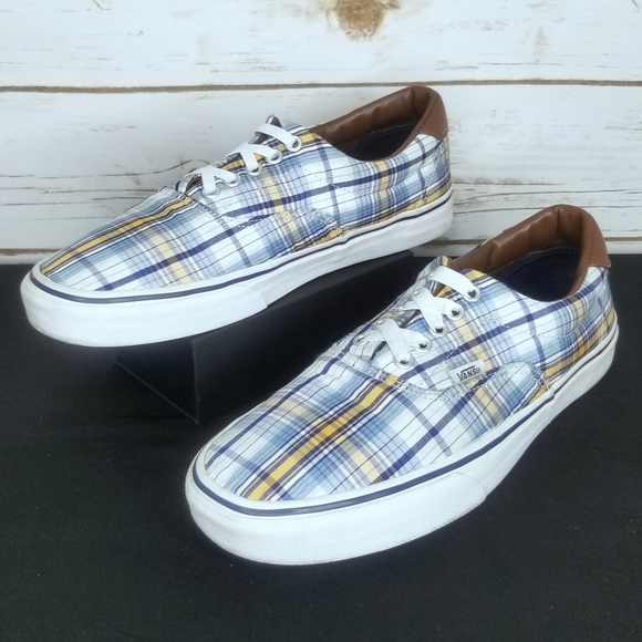 Vans Other - Van's Authentic Plaid Shoes w/Elastic Laces Size M9.5/W11